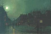 View of Heath Street by Night Atkinson Grimshaw